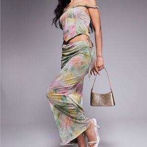 ASOS new Multicolor Off-Shoulder Dress